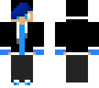 blue haired boy