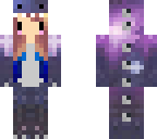 chibi galaxy dino girl