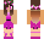 cute pink flower girl
