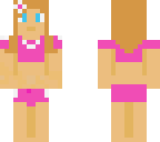 pink girls bathing suit
