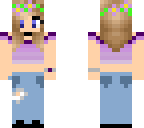 punk girl in purple