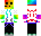 rainbow slime white sweater