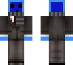 blue blob in suit