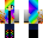 flame hand rainbow girl