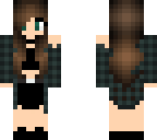 green flannel girl