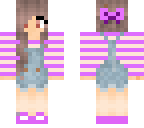purple overal girl
