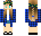 biue cute girl