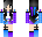 blue and purple girl