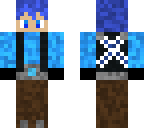 blue haired boy