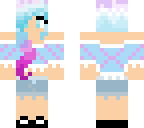 crop top ombre hair girl