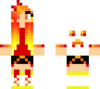 cute fire creeper girl