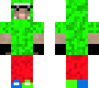 green and red sheep