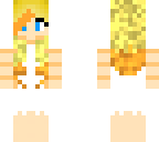 orange dye girl