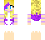 purple dye girl