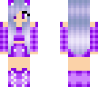 an edit of a cute purple cat girl