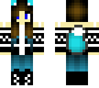 cute teal wolf girl