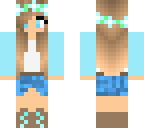 blue outfit girl