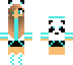 blue panda girl