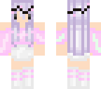 chibi  pink and white girl