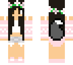 cute flower wolf girl