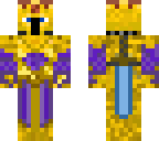 gold and purple knight