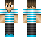 blue striped shirt