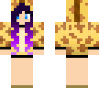giraffe girl with purple fade