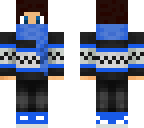blue scarf