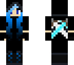 pvp blue girl skin