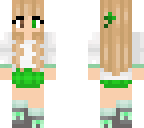 white and green lucky girl
