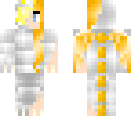 white and yellow dragon girl