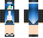 blue haired girl