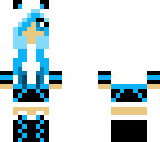 blue panda girl