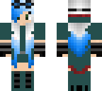 blue steampunk girl