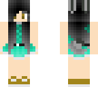 golden aqua black bunny girl