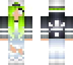 green haired girl