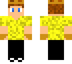 king wearing yellow shirt