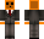 orange blob in a suit
