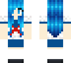 yandere school girl with blue hair