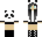 backwards panda girl