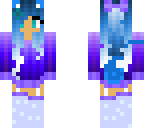 blue kitty galaxy girl