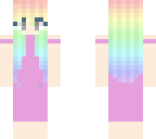 rainbow pastel girl