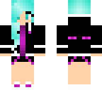 blue haired girl