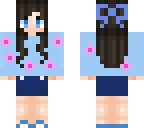 blue pink flowers
