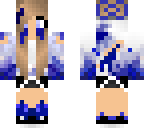 blue zombie girl