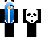 panda girl blue