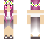 violet with flower crown