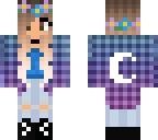 blue plaid shirt