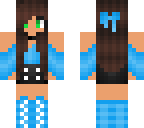 blue werewolf girl