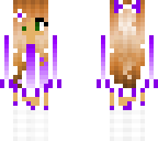 cute girl with white and purple clothes